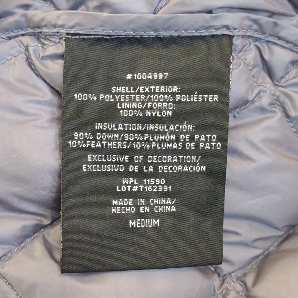 32 Degrees Heat SZ M Gray Full Zip Quilted Puffer Jacket - Picture 6 of 9